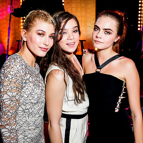 Hailey Baldwin, Hailee Steinfeld and Cara Delevingne