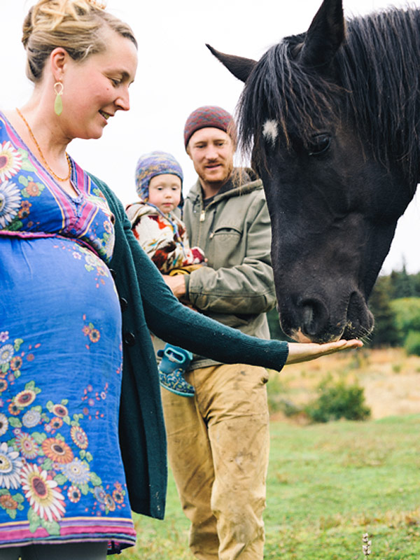 Eve Kilcher with her baby bump