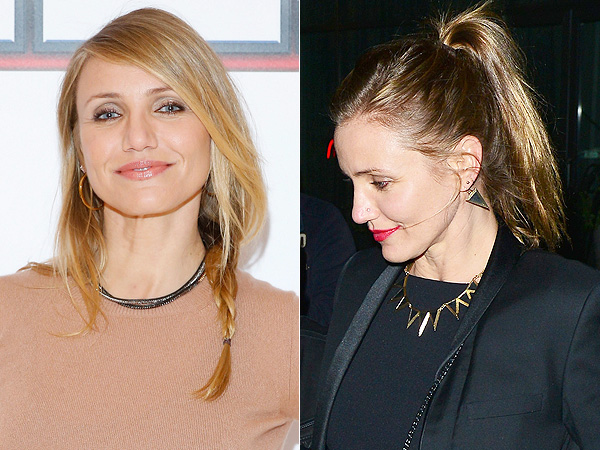 Cameron Diaz Dyes Hair Brunette and Gets a Nose Piercing (PHOTOS ...