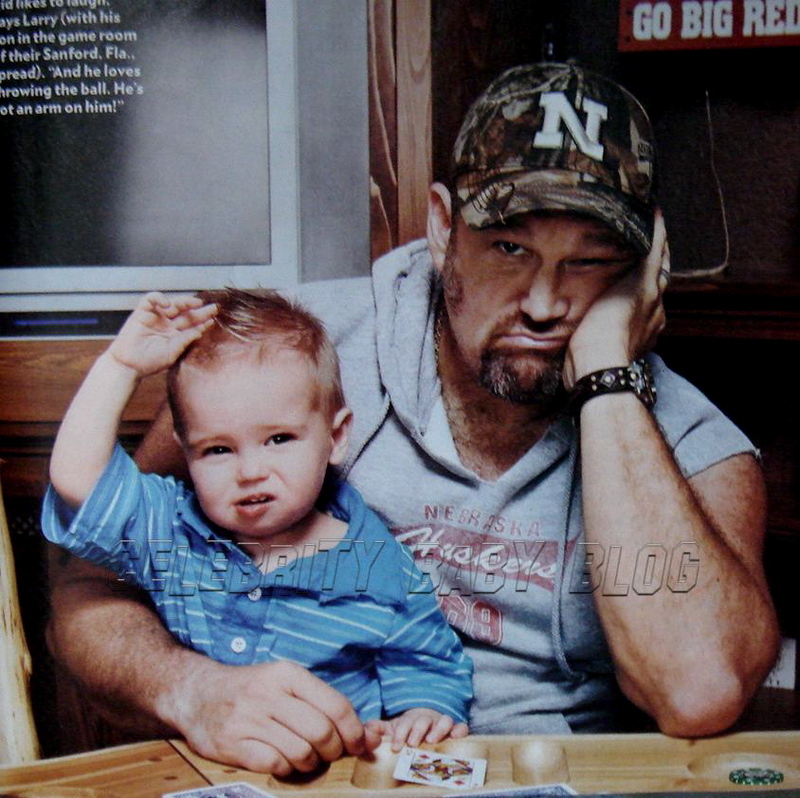 Larry with his son, Wyatt